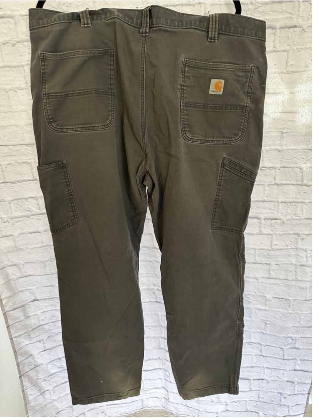 Carhartt Mens 44x32 Double Knee Rigby Pants Gray Workwear Gorpcore Utility - Picture 6 of 8